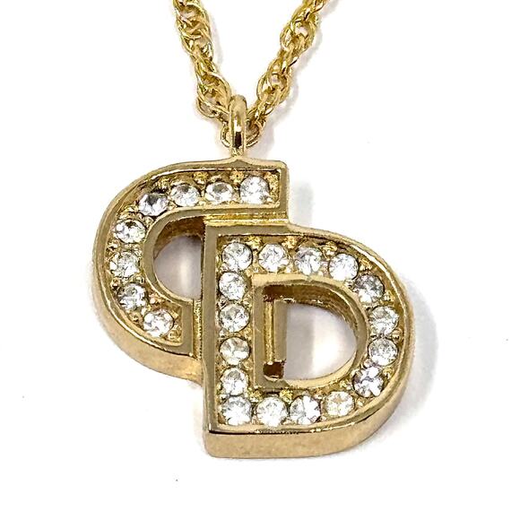 Dior Crystal ‘CD’ Pendant - Picture 1 of 7